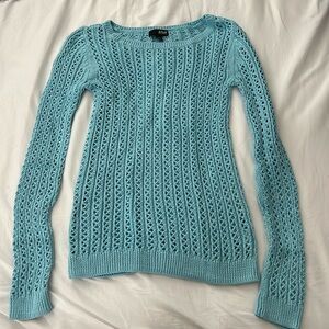 Blue knit sweater